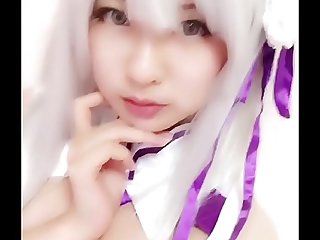 Xidaidai cosplay Emilia from Re : zero anime